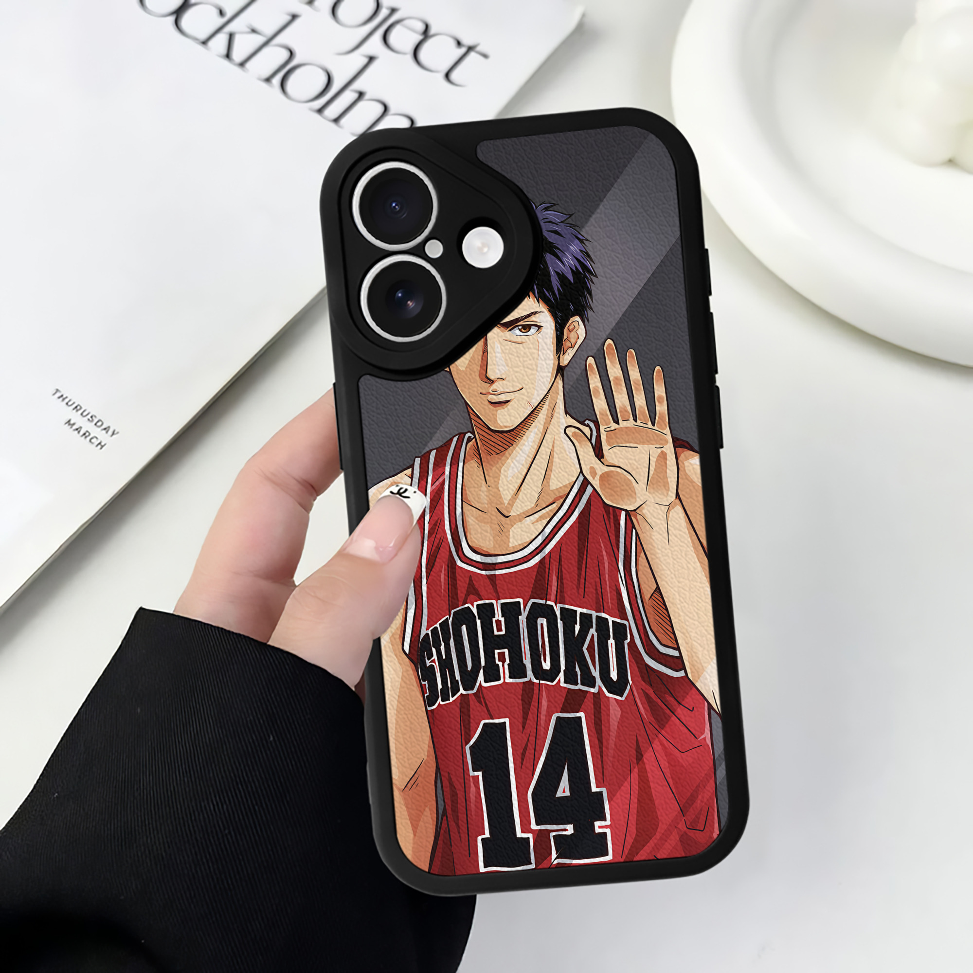 （画像用） SLAM DUNK／スラムダンク 【iPhone 16シリーズ対応】シリコンスマホケース（レザー調） 材質：シリコン